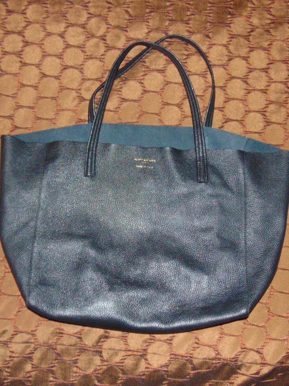 KURT GEIGER LONDON  BLACK  LEATHER TOTE  MADE in ITALY